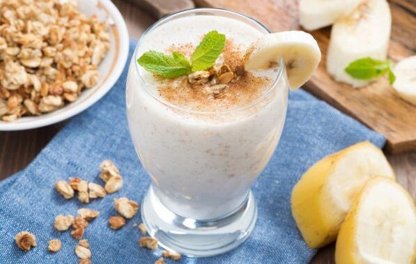 banana and oatmeal slimming smoothie