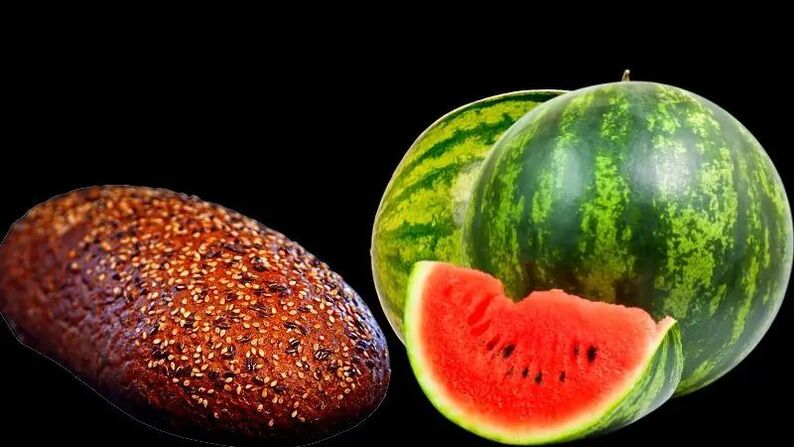 watermelon with black bread for weight loss