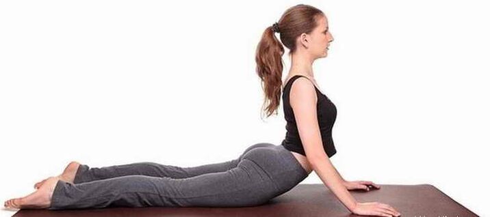Bhujangasana Pose for Exercising Abdominal Muscles